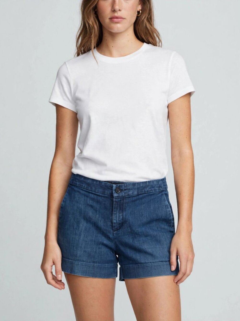 Banana Republic Hampton Fit Denim Shorts Size 2 (26) Medium Wash